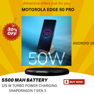 Motorola edge 50 pro 124W Turbo charging mobile