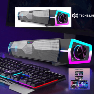 Ant Esports Gaming Pc Soundbar with Ant Esports GS370SB Gaming Computer Speakers for PC Desktop Monitor, Dynamic RGB Computer Sound Bar with USB Powered PC Speakers