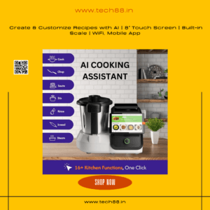 KITECHEN COOKING APPLIANCE TOOL EASY TO COOK WITH 500 GUIDED RECIPES INBUILT WITH 16 MODES OF COOKING FEATURE IMAGE BY TECH88.IN