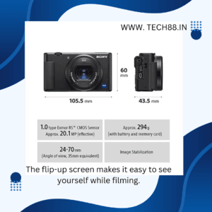 Sony Digital Camera ZV-1 For Content Creators & Vlogging in 4k