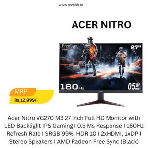Acer Nitro Smart IPS Monitor with FHD Display 27 Inch